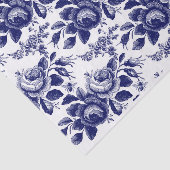 Blaue Rose und Bienen Seidenpapier (Ausschnitt)