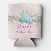 Blaue Rose und Blumenstrauß Muttertag Dosenkühler (Vorderseite)