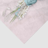Blaue Rose und Crown Floral Bouquet Seidenpapier (Ausschnitt)