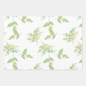 Blaue Rose und Folien Geschenkpapier Set (Vorderseite 3)