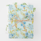 Blaue Rose und Folien Geschenkpapier Set (Beispiel)