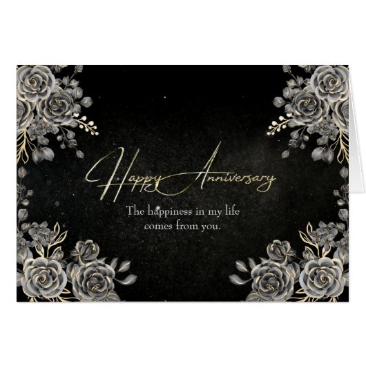 Blaue Rose und Perlen (Vorderseite (Horizontal))