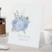 Blaue Rose und Silberhochzeit Sockelschild (In Situ)