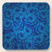 Blaue Rose Untersetzer (Vorderseite)