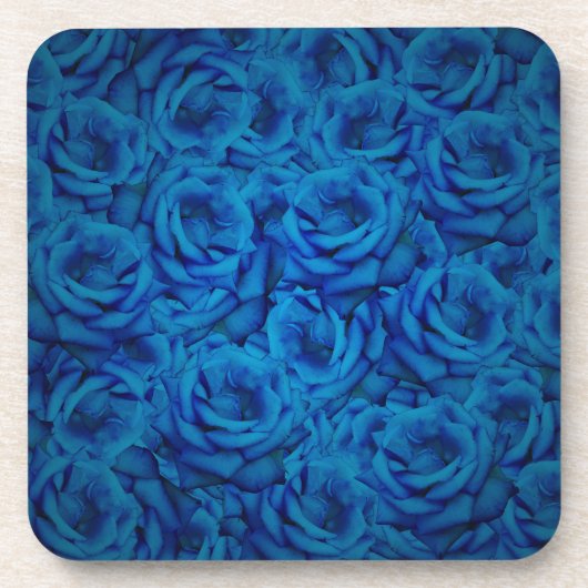 Blaue Rose Untersetzer (Vorderseite)
