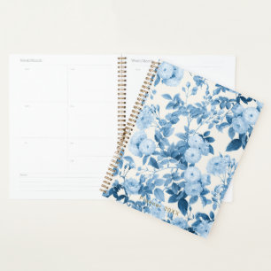 Blaue Rose Vintag Botanischer Garten Planer
