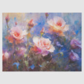 Blaue Rose wachsen in meinem Garten-Dekoupage Seidenpapier (Vorderseite)