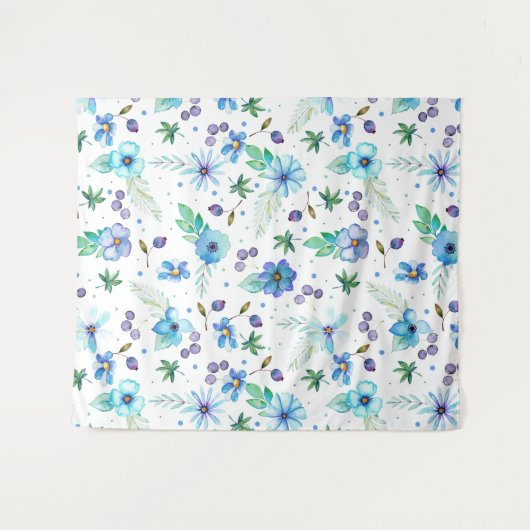 Blaue Rose Wandteppich (Vorderseite (Horizontal))