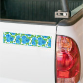 Blaue Rose Wasserfarbenmuster Autoaufkleber (Auf Lkw)
