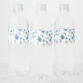 Blaue Rose Wasserflaschenetikett (Flaschen)