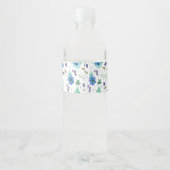 Blaue Rose Wasserflaschenetikett (Rückseite)