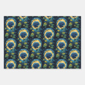 Blaue Rose Weinkollektion Geschenkpapier Set (Vorderseite 3)