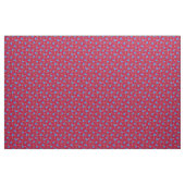 Blaue Rosen auf rotem Kattun Stoff (Yard (91,4 cm))