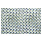 Blaue Rosen-Blumenmuster Stoff (Fat Quarter (45,7 x 55,9 cm))
