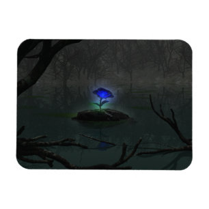 Blaue Rosen-flexibler Magnet