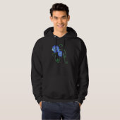 Blaue Rosen Hoodie (Vorne ganz)