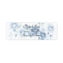 Blaue Rosen im Vintage-Blumendesign