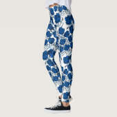 Blaue Rosen Leggings (Links)