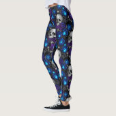 Blaue Rosen Magie Leggings (Links)