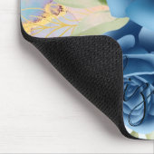 Blaue Rosen Mousepad (Ecke)