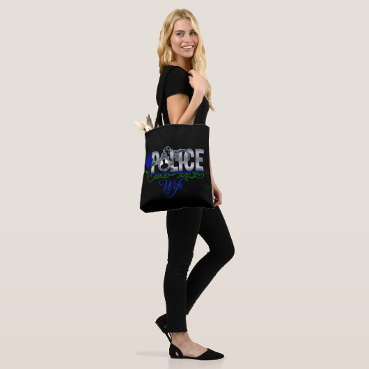 Blaue Rosen-Polizei-Ehefrau Tasche (Am Model)