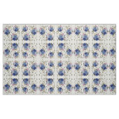Blaue Rosen Stoff (Fat Quarter (45,7 x 55,9 cm))