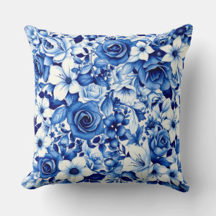 blaue Rosen-Symphonie-Kissen Kissen