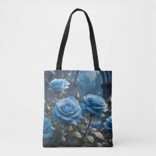 Blaue Rosen Tasche