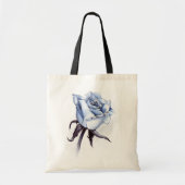 blaue Rosen-Tasche Tragetasche (Vorne)