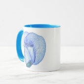 "Blaue Rosen-" Tasse (Vorderseite Links)