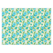 Blaue Rosen Tischdecke (Vorderseite (Horizontal))