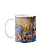 Blaue-Rosen-Topfhutzkatze-Jubiläums-Mug