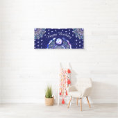 Blaue Rosette Banner (Insitu)