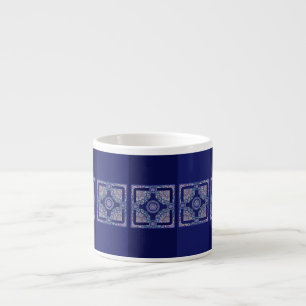 Blaue Rosette Espressotasse