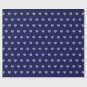 Blaue Rosette Geschenkpapier (Flach)