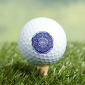 Blaue Rosette Golfball (Insitu T-Shirt)