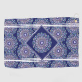 Blaue Rosette Golfhandtuch (Horizontal)