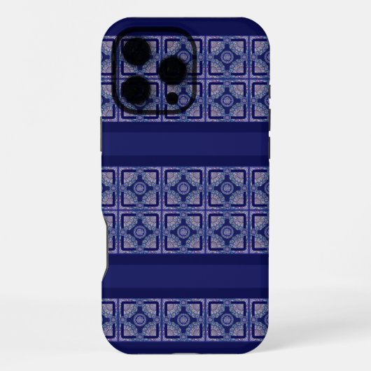 Blaue Rosette iPhone Hülle (Rückseite)