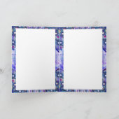 Blaue Rosette Karte (Innenseite)