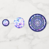 Blaue Rosette Konfetti (Vorderseiten)