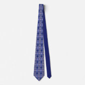 Blaue Rosette Krawatte (Vorderseite)