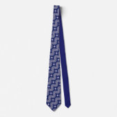 Blaue Rosette Krawatte (Vorderseite)