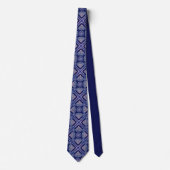 Blaue Rosette Krawatte (Vorderseite)