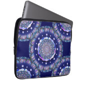 Blaue Rosette Laptopschutzhülle (Vorne Rechts)