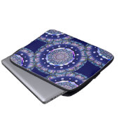 Blaue Rosette Laptopschutzhülle (Vorne Knopf)