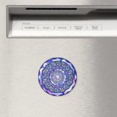 Blaue Rosette Magnet (In Situ (Geschirrspüler))