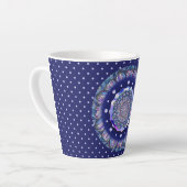 Blaue Rosette Milchtasse (Linke Ecke)