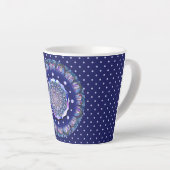 Blaue Rosette Milchtasse (Rechte Ecke)