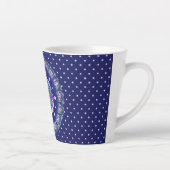 Blaue Rosette Milchtasse (Rechts)