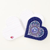 Blaue Rosette Notizblock (Innenseite)